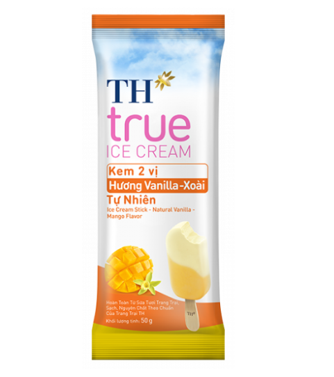 IC- Natural Vanilla Mango Ice Cream TH True 50g T8