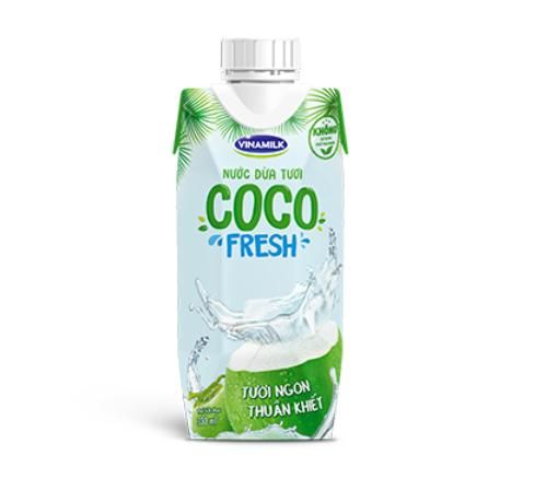 BW.J- Nước dừa tươi - Fresh Coconut Juice CocoFresh VNM 330ml ( Bottle )