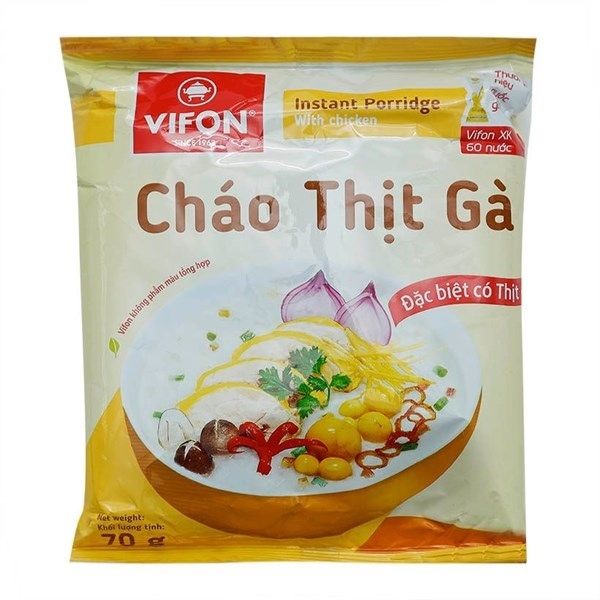 GR.NO- Instant Porridge Chicken Flavor Vifon 70g T2
