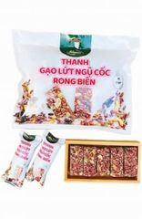 GR.R- Sweet Brown Rice Cereal Bar With Seaweed Alpuna 180g