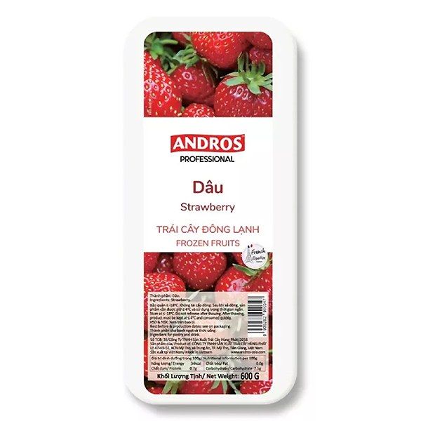 VEF- Frozen Strawberry Andros 600g T6