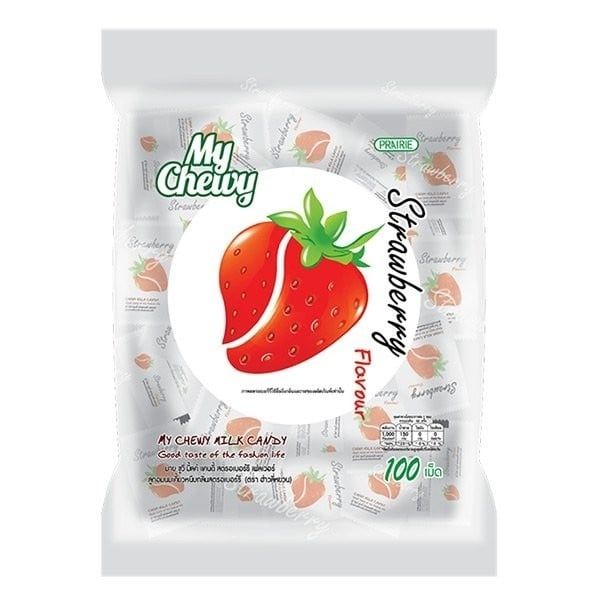 SN.CD- Strawberry Flavor Milk Candy My Chewy 360g (Pack)