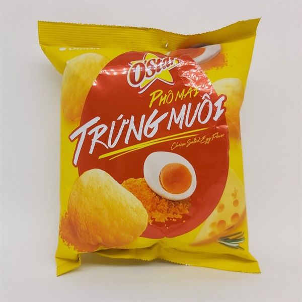 PC.S- Bánh khoai tây vị phô mai trứng muối Ostar 32g - Cheese Salted Egg Flavor Snack (pack)