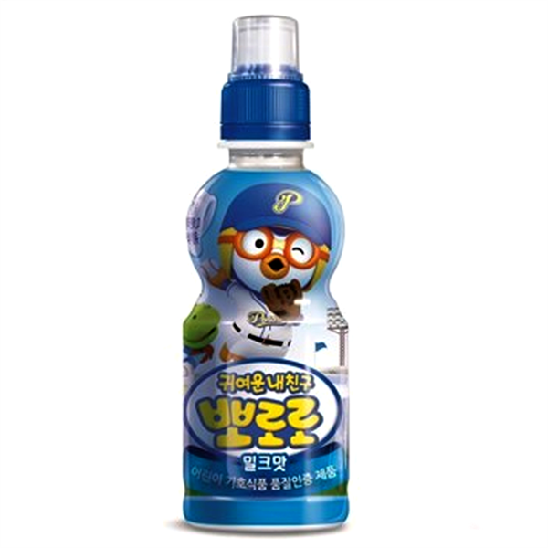 BW.J- Nước Trái Cây Pororo Vị Sữa Tươi - Milk Flavor Drink Paldo Pororo 235ml ( bottle )