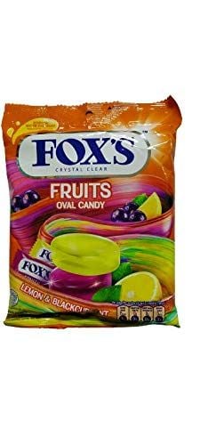 SN.CD- Crystal Clear Fruits Oval Candy Fox's 125g