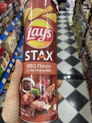 SN- BBQ Flavor Potato Chip Lay's Stax 100g T12