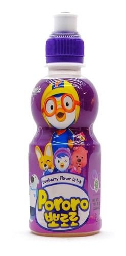 BW.J- Nước trái cây vị việt quốc - Blueberry Flavor Drink Pororo 235ml ( Bottle )