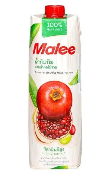 BW.J- Nước ép lựu - Pomegranate Juice w. Mixed Fruit Juice Malee 1L ( box )