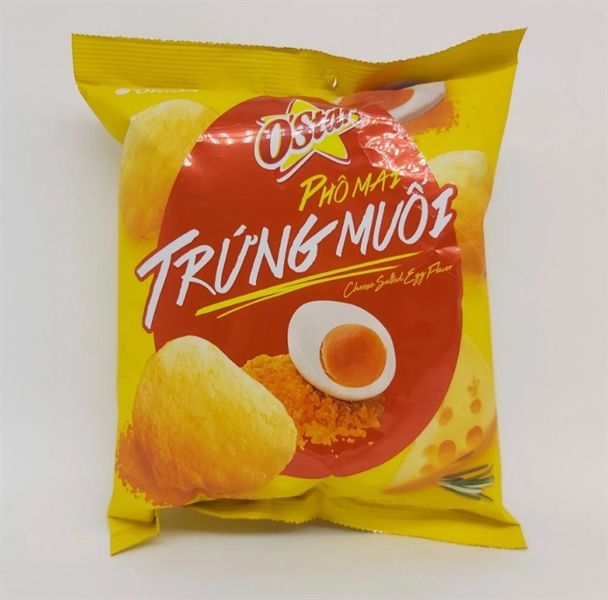 PC.P- Bánh khoai tây phô mai trứng muối O'star 56g - Cheese Salted Egg Flavor