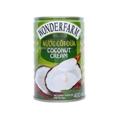 SS- Nước cốt dừa Wonderfarm 400ml - Coconut Cream WonderFarm 400ml ( Tin )