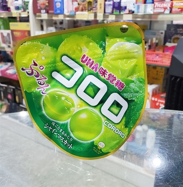 SN.CD- Muscat Green Grape Flavor Jelly Candy UHA Kororo 48g T3