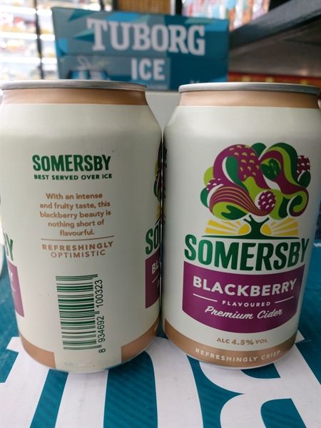 BE.LB- Beer Blackberry Premium Cider Somersby 4.5% 330ml T12