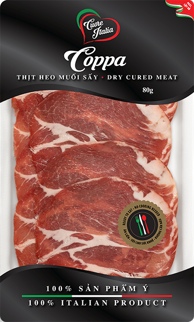 ME.CC- Thịt nguội Ý Coppa 80g - Coppa Italia 80g ( pack )