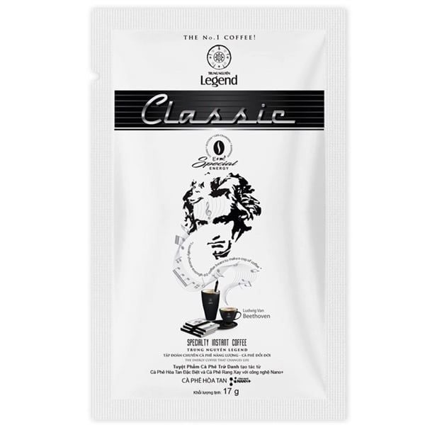CF- Coffee Classic Legend Trung Nguyên 17g (mã lẻ 1 gói)