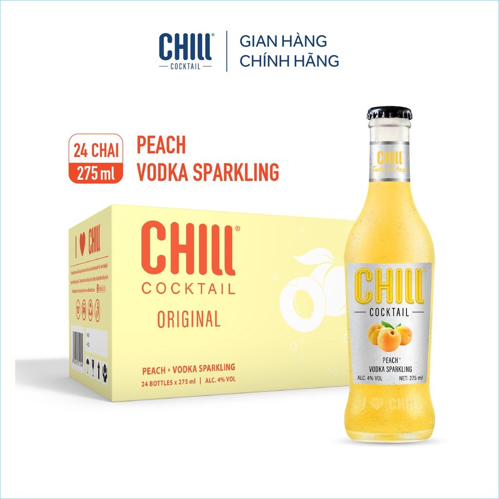 WI.V- Chill Original Peach & Vodka Cocktail 275ml T