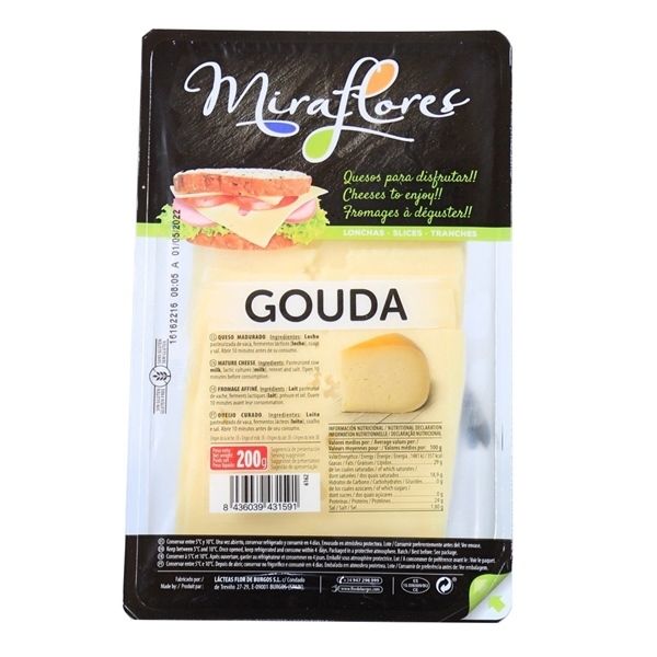 DA.C- Gouda Slices Cheese Miraflores 200g T1