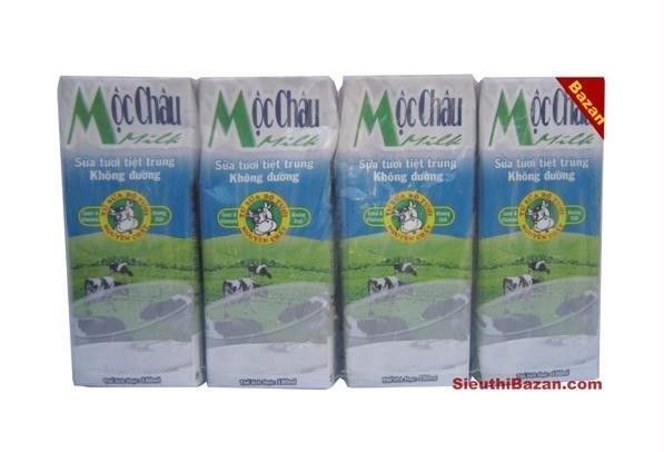 DA.M.F- Sữa tươi không đường Mộc Châu 180ml - Plain UHT Fresh Milk Mộc Châu 180ml