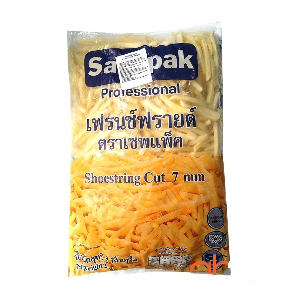 VEF- Khoai tây thẳng 7mm - French Fries Straight Cut 7mm Savepak 2Kg ( pack )