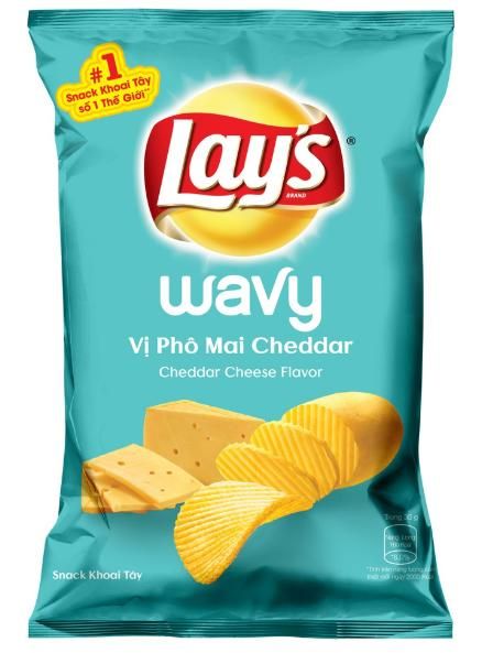 PC.S- Bánh khoai tây vị phô mai Lay's 95g - Cheddar Cheese Potato Chips ( Pack )