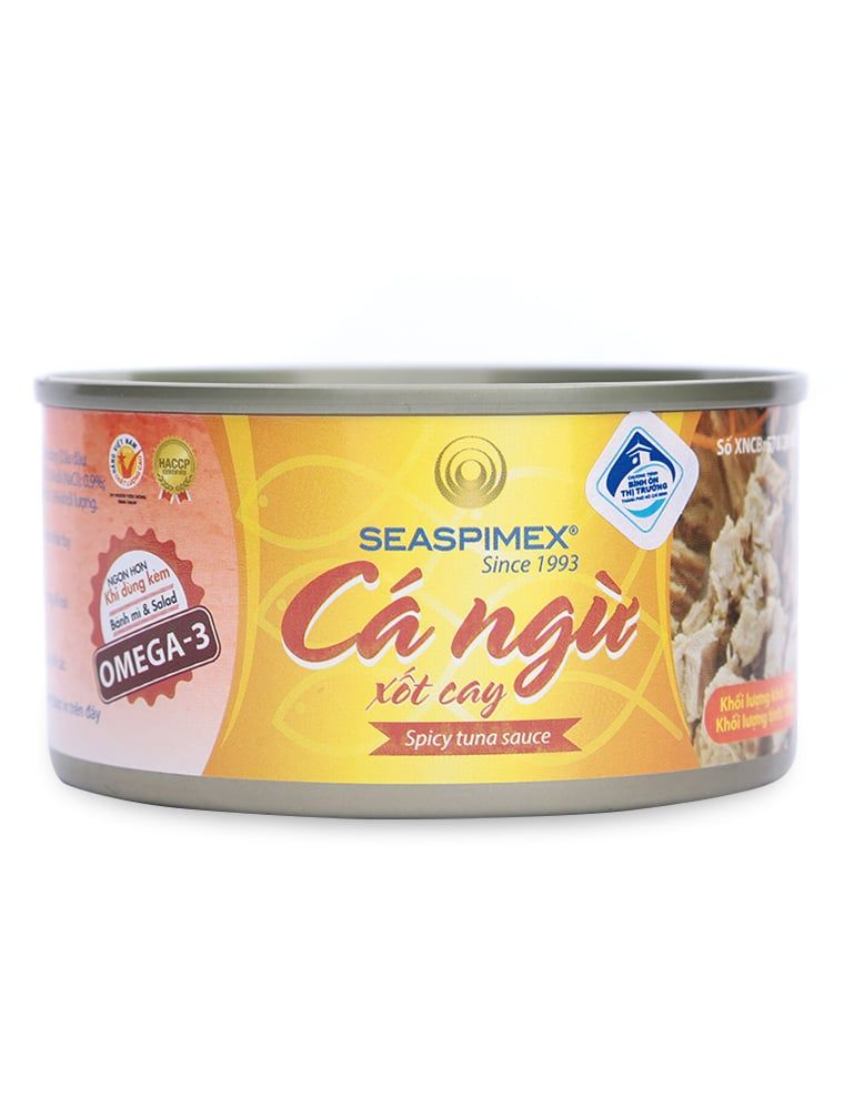 CDF- Cá ngừ xốt cay Seaspimex 185g - Spicy Tuna Sauce ( tin )