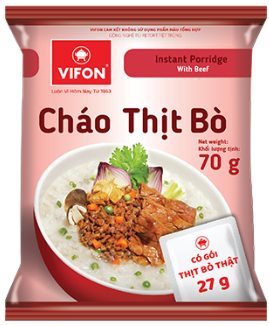 GR.NO- Beef Flavor Instant Porridge Vifon 70g T2