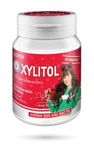 SN.CD- Kẹo gum hương dưa hấu bạc hà Xylitol Lotte 58g - Gum Mint Watermelon