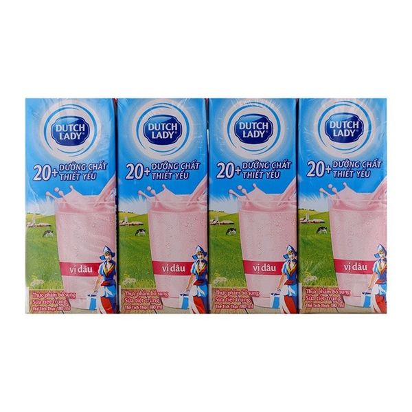 DA.M.F- Strawberry Milk Dutch Lady 180ml T10