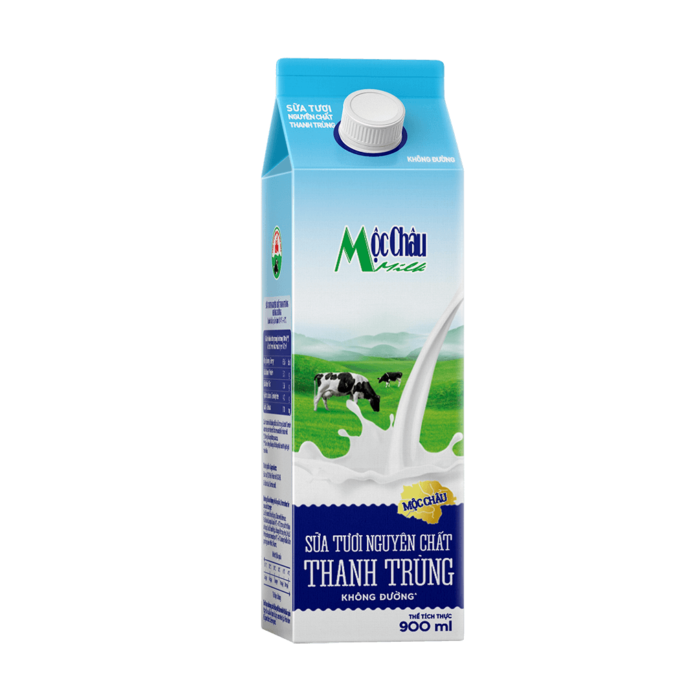 DA.M.P- Pasteurized Fresh Milk Mộc Châu Milk 900ml T7