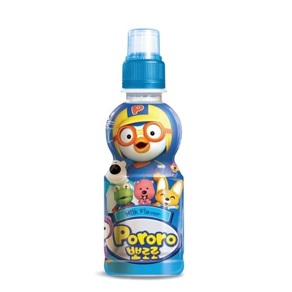 BW.J- Nước trái cây Pororo Hàn Quốc vị sữa - Milk Flavor Drink Pororo 235ml ( bottle )