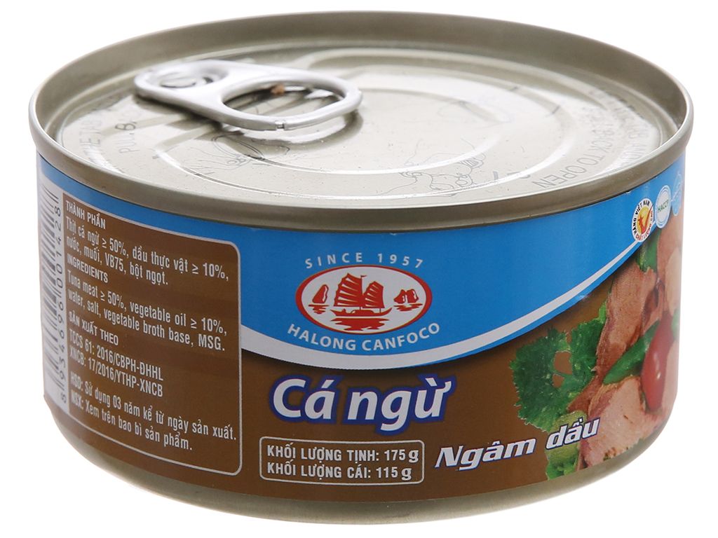 CDF- Cá ngừ ngâm dầu Hạ Long 175g - Tuna in Oil ( Tin )