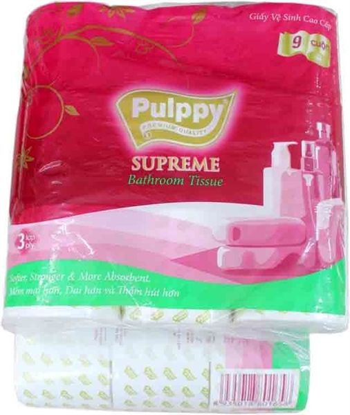 PU- Bathroom Tissue Pupply 9 rolls T9