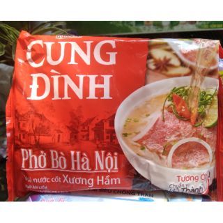 NDI- Phở bò Hà Nội Cung Đình 68g - Stewed Bone Hà Nội Beef Rice Noodle ( pack )