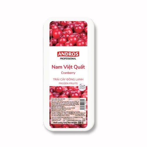 VEF- Frozen Cranberry Andros 500g T11