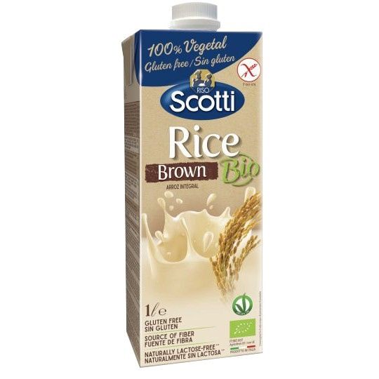 DA.M.N- Sữa Gạo Nâu Riso Scotti 1L - Rice Brown Riso Scotti 1L ( Box )