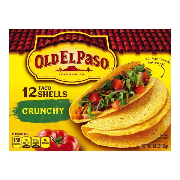 MW- Vỏ bánh Taco 130g - Taco Shell Crunchy Oldel Paso 130g ( pack )