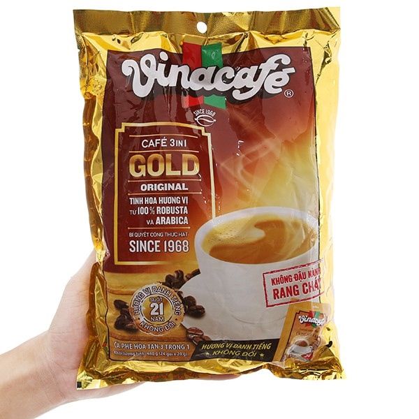 CF-Cà phê. Gold 3-in-1 Instant Coffee Mix Vinacafé (24)