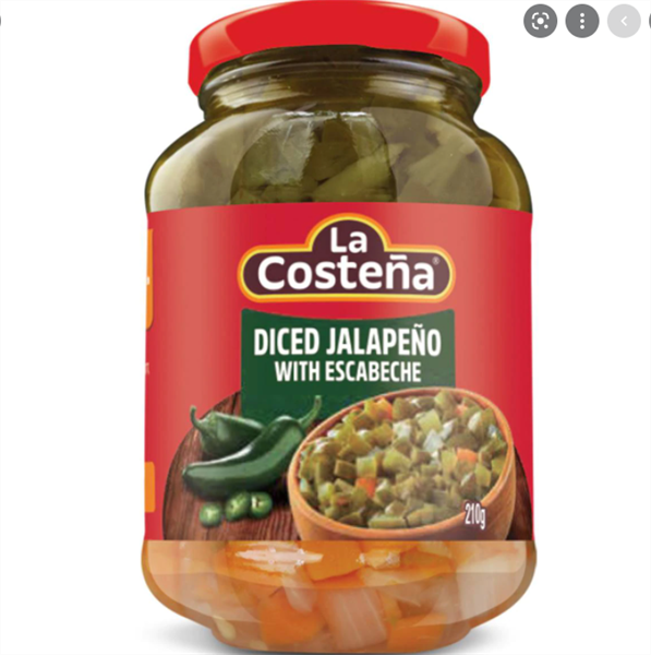 PK- Diced Chili Peppers Diced Jalapeno La Costena 210g