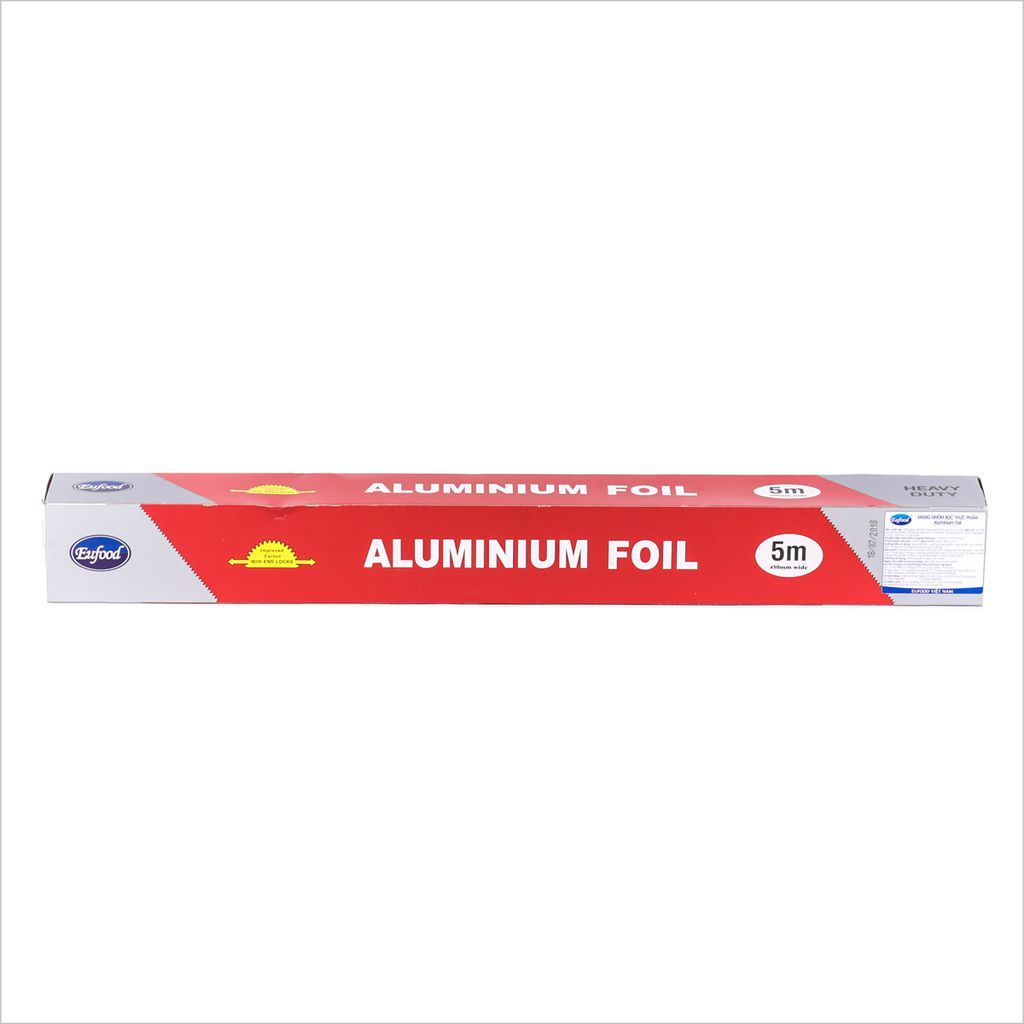 CU- Màng nhôm bọc thực phẩm Eufood Aluminium - Red Aluminum Foil 450mm-5m ( box )