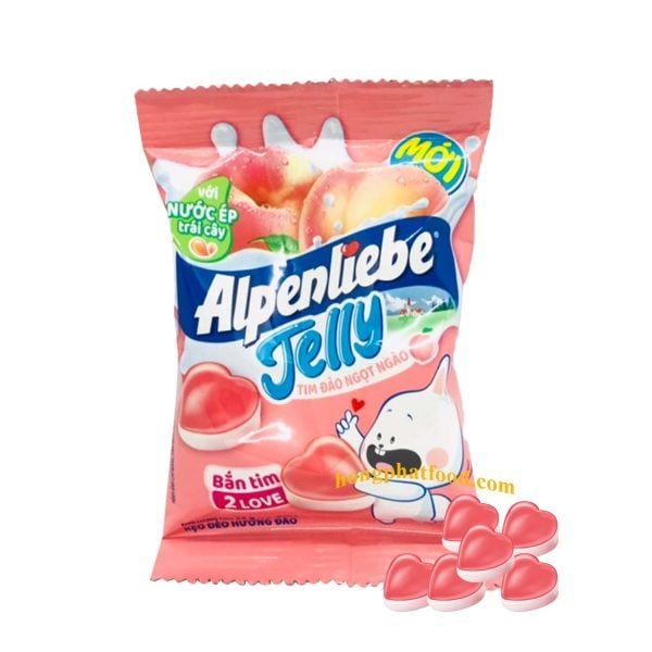 SN.CD- Peach Flavor Jelly Candy Alpenliebe 24g