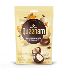 CH- Dark Milk White Chocolate Queenam 75g