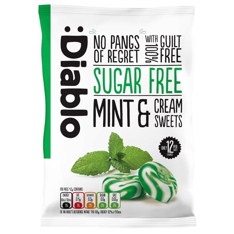 SN.CD- Sugar Free Candy Mint & Cream Sweet Diablo 75g