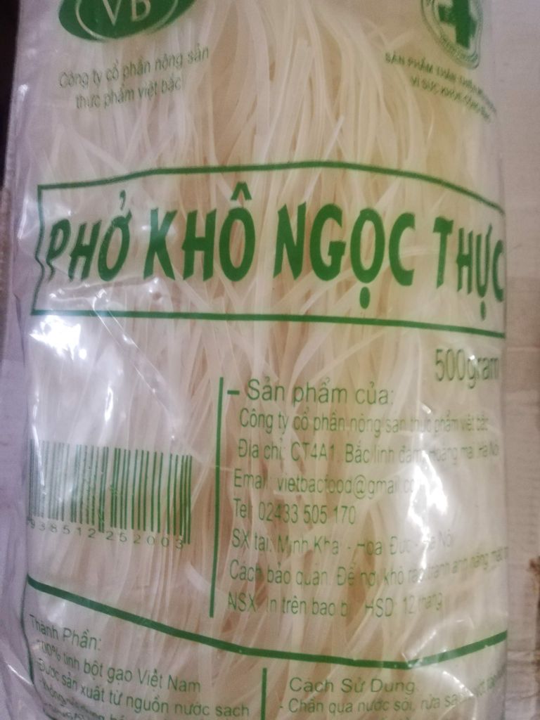 ND- Phở khô Ngọc Thực - 500g Dry Pho (Pack)
