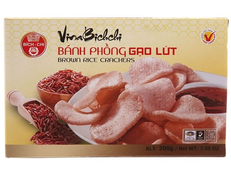 MW- Brown Rice Prawn Cracker Bích Chi 200g