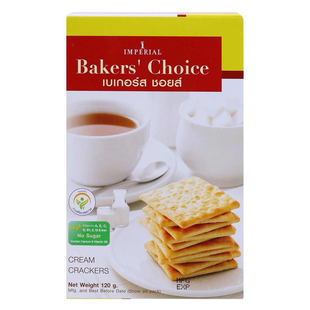 PC.B- Bánh quy không đường - Bakers' Choice No Sugar 120g (box)
