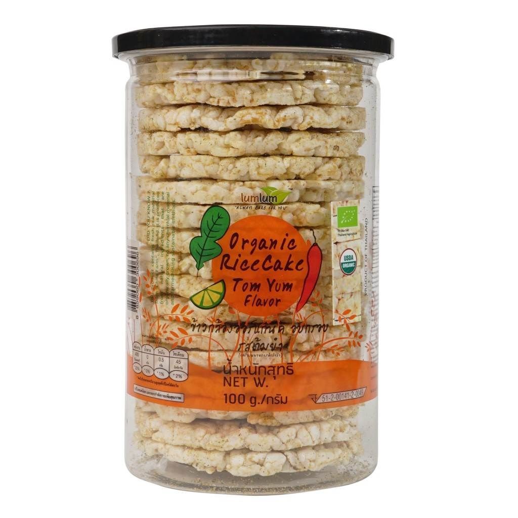 SN.PC- Bánh gạo vị Tom Yum Hữu cơ LumLum 100g - Organic Brown Rice Cake Tom Yum Flavor LumLum 100g T8