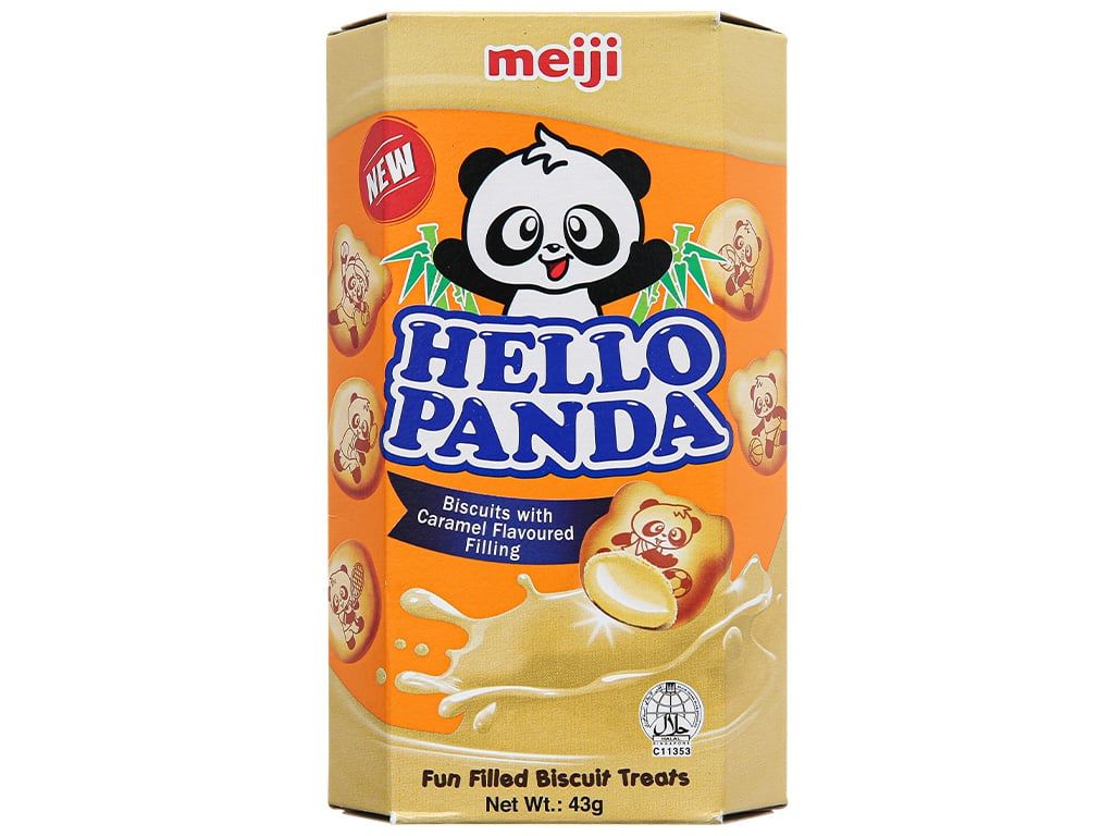 SN.PC- Caramel Flavor Meiji Hello Panda 43g