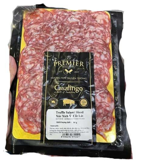 ME.CC- Truffle Salami Sliced Sausage Casalingo Premier Boucherie 80g T7