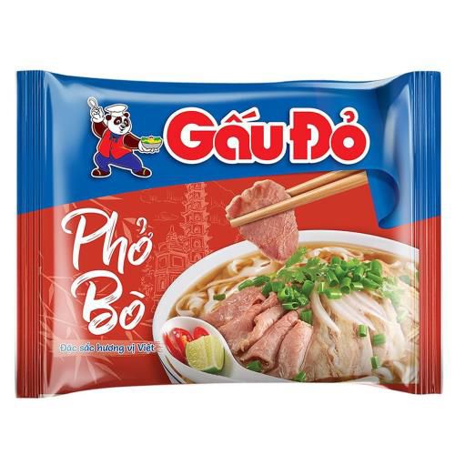 NDI- Phở bò Gấu Đỏ 65g - Beef Noodle (pack)