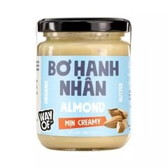 SS- Almond Butter Creamy Organic Way Of TM 200g T4
