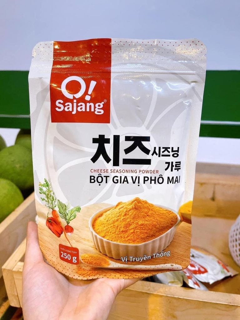 SD- Bột lắc pho mai Hàn Quốc Oh! Sajang - Cheese Seasoing Powder Sajang 250g ( pack )